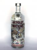 A bottle of Absolut Vodka Watkins Travellers Exclusive