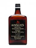A bottle of Ainslie's Royal Edinburgh / Bot. 1960s/ Flat Bottle Blended Whisky