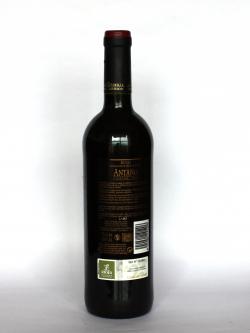 Antao Tempranillo 2008 Back side