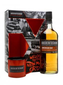 Auchentoshan American Oak and Tin Cup Gift Set Lowland Whisky