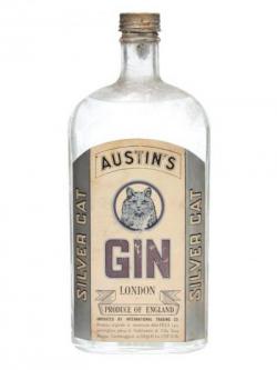 Austin's Silver Cat Gin / Bot.1950s