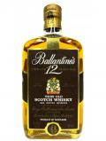 A bottle of Ballantines Very Old Scotch 12 Year Old