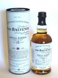 A bottle of Balvenie 15 year Single Barrel