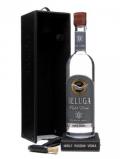 A bottle of Beluga Gold Line Vodka