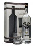 A bottle of Beluga Vodka and Rocks Glass Pack