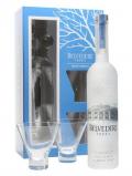 A bottle of Belvedere Vodka Perfect Cocktails Set / 2 Cocktail Glasses