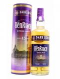 A bottle of Benriach 15 Year Old / Dark Rum Wood Finish Speyside Whisky