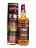 A bottle of Benriach 15 Year Old / PX Sherry Wood Finish Speyside Whisky