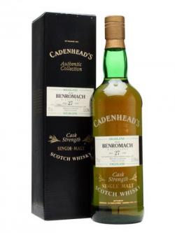 Benromach 1966 / 27 Year Old / Cadenhead's Speyside Whisky