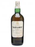 A bottle of Black& White / Bot.1960s / Spring Cap Blended Scotch Whisky
