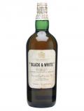 A bottle of Black& White / Bot.1960s / Spring Cap Blended Scotch Whisky