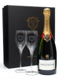 A bottle of Bollinger Special Cuvee NV Champagne Glass Pack