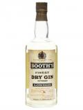 A bottle of Booth's Finest Dry Gin / Bot.1960s