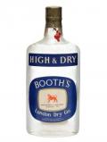A bottle of Booth's High & Dry Gin / Bot.1960s