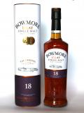 A bottle of Bowmore 18 year