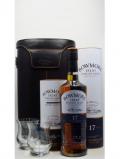A bottle of Bowmore Bottle And Glasses Gift Package 17 Year Old
