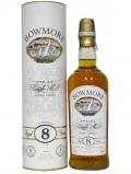 A bottle of Bowmore Islay Single Malt 8 Year Old