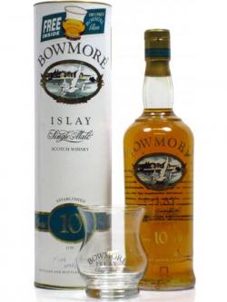 Bowmore Screen Printed Free Bowmore Glass 10 Year Old