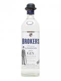 A bottle of Broker's Export Gin