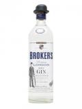 A bottle of Broker's Export Gin