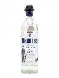A bottle of Brokers Gin