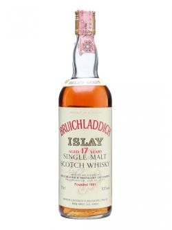 Bruichladdich 17 Year Old / Cask Strength / Bot.1980s Islay Whisky