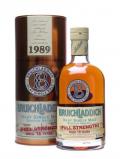 A bottle of Bruichladdich 1989 Full Strength / 16 Year Old / Sherry Wood Islay Whisky