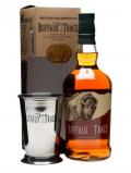 A bottle of Buffalo Trace Julep Cup Gift Pack Kentucky Straight Bourbon Whiskey