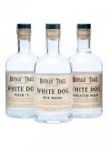 A bottle of Buffalo Trace White Dog 3 Bottle Set