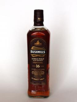 Bushmills 16 Year Old / 3 Wood Irish Single Malt Whiskey Front side