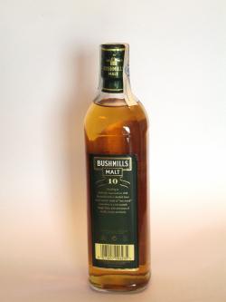 Bushmills Malt 10 year Back side