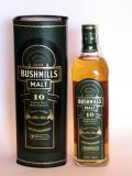 A bottle of Bushmills Malt 10 year