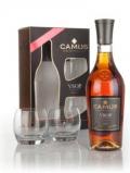A bottle of Camus VSOP Elegance Gift Pack With 2 Glasses