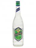 A bottle of Canario Cachaca