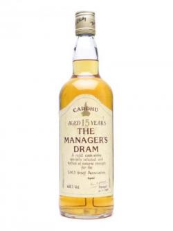 Cardhu 15 Year Old / Manager's Dram / Bot.1980s Speyside Whisky