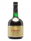 A bottle of Carlos I Solera Gran Reserva Brandy / Bot.1980s