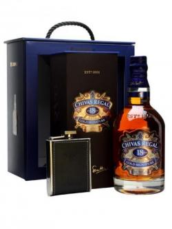 Chivas Regal 18 Year Old and Hipflask Set Blended Scotch Whisky