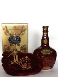 A bottle of Chivas Regal Royal Salute 21 year Ruby Flagon