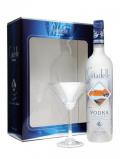 A bottle of Citadelle Vodka / Martini Glass Pack