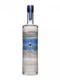 A bottle of Cold River Blueberry Vodka