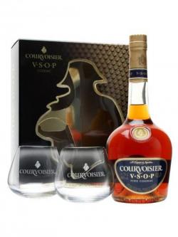 Courvoiser VSOP Cognac Gift Pack / 2 Glasses