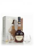 A bottle of Courvoisier VS with 2 Glasses Gift Pack