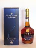 A bottle of Courvoisier VSOP Cognac