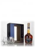 A bottle of Courvoisier VSOP Fine Cognac Gift Pack with 2x Glasses