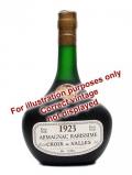 A bottle of Croix de Salles 1892 Armagnac