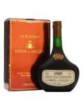 A bottle of Croix de Salles 1909 Armagnac / Bot. 1986