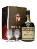A bottle of Croizet 1906 Bonaparte Cognac w/ 2 Glasses