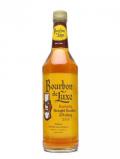 A bottle of Deluxe Bourbon 4 Year Old Kentucky Straight Bourbon Whiskey