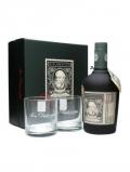 A bottle of Diplomatico Reserva Exclusiva Rum Gift Pack
