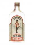 A bottle of Drums London Dry Gin / Bot.1970s